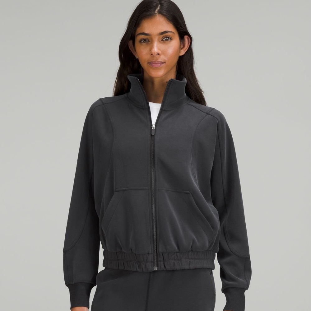 Lululemon Softstreme Funnel Neck Zip Up, Black